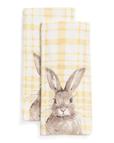 2pk Easter Bunny Kitchen Towels | Marshalls