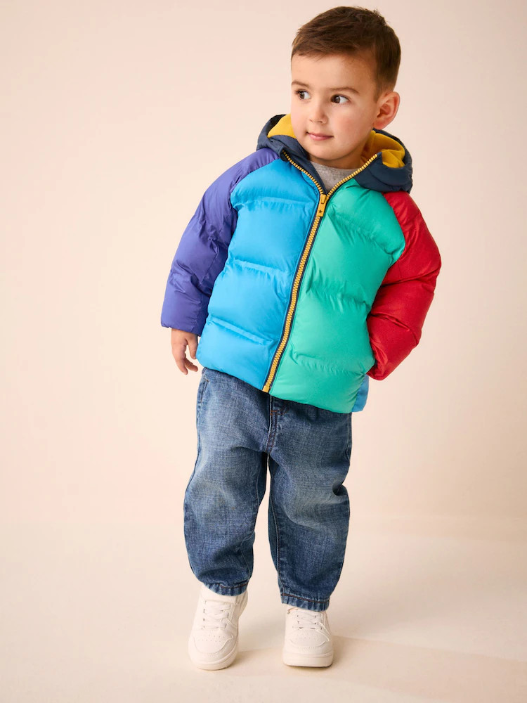 Bright Colour Block Padded Coat (3mths-7yrs) | Next EU