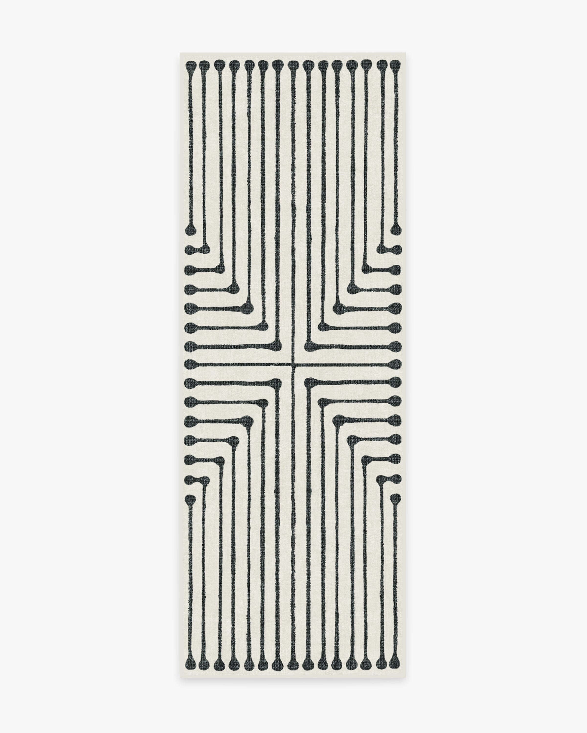 Jonathan Adler Inkdrop Black & Ivory Rug | Ruggable