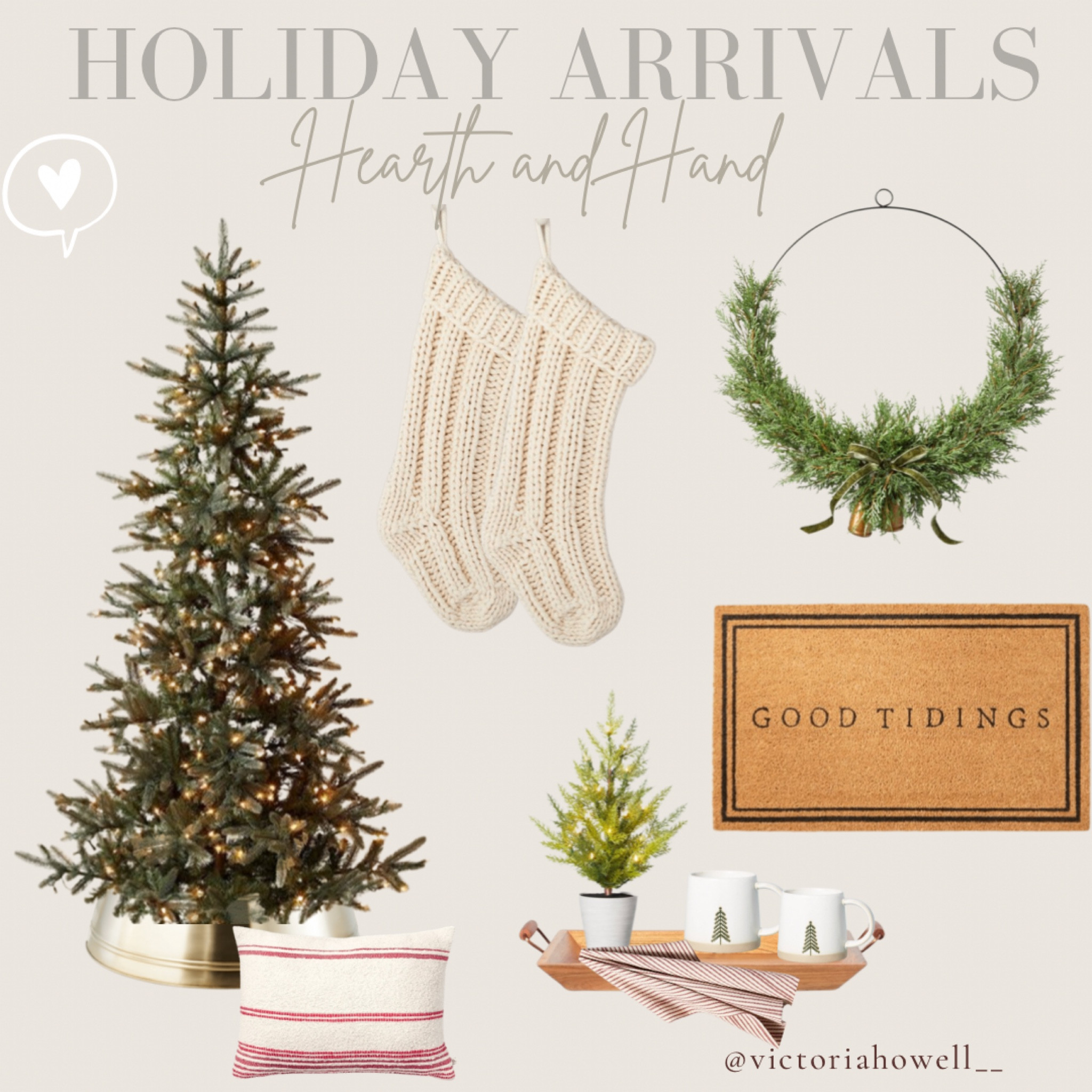 New Holiday arrivals from the Hearth and Hand collection at Target 🌲 Neutral Christmas decor 

#LTKSeasonal #LTKHoliday #LTKhome