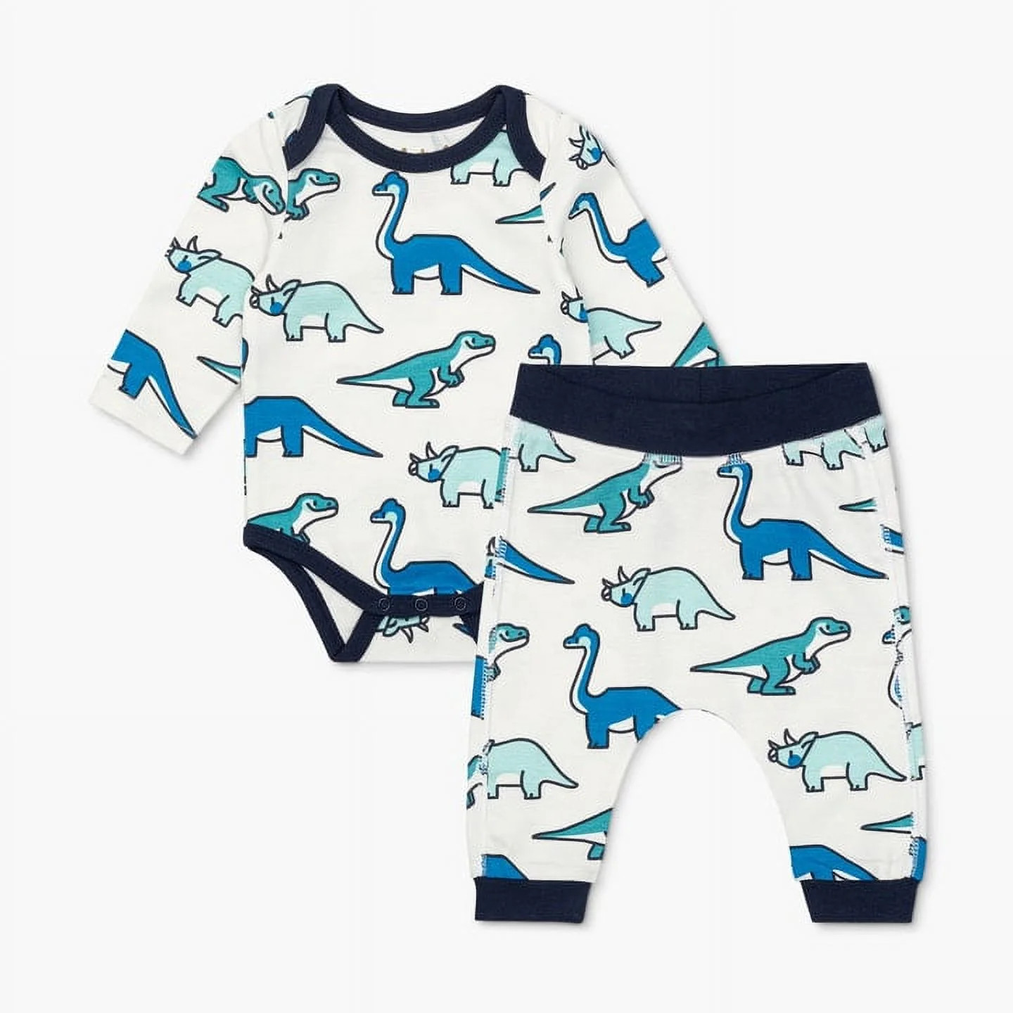 M+A by Monica + Andy Organic Cotton Gender Neutral First Moves Bodysuit + Groove Pant Set, Sizes ... | Walmart (US)