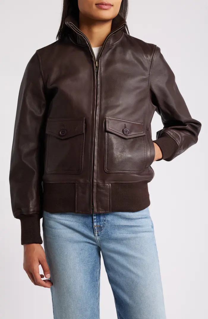 Leather Flight Jacket | Nordstrom