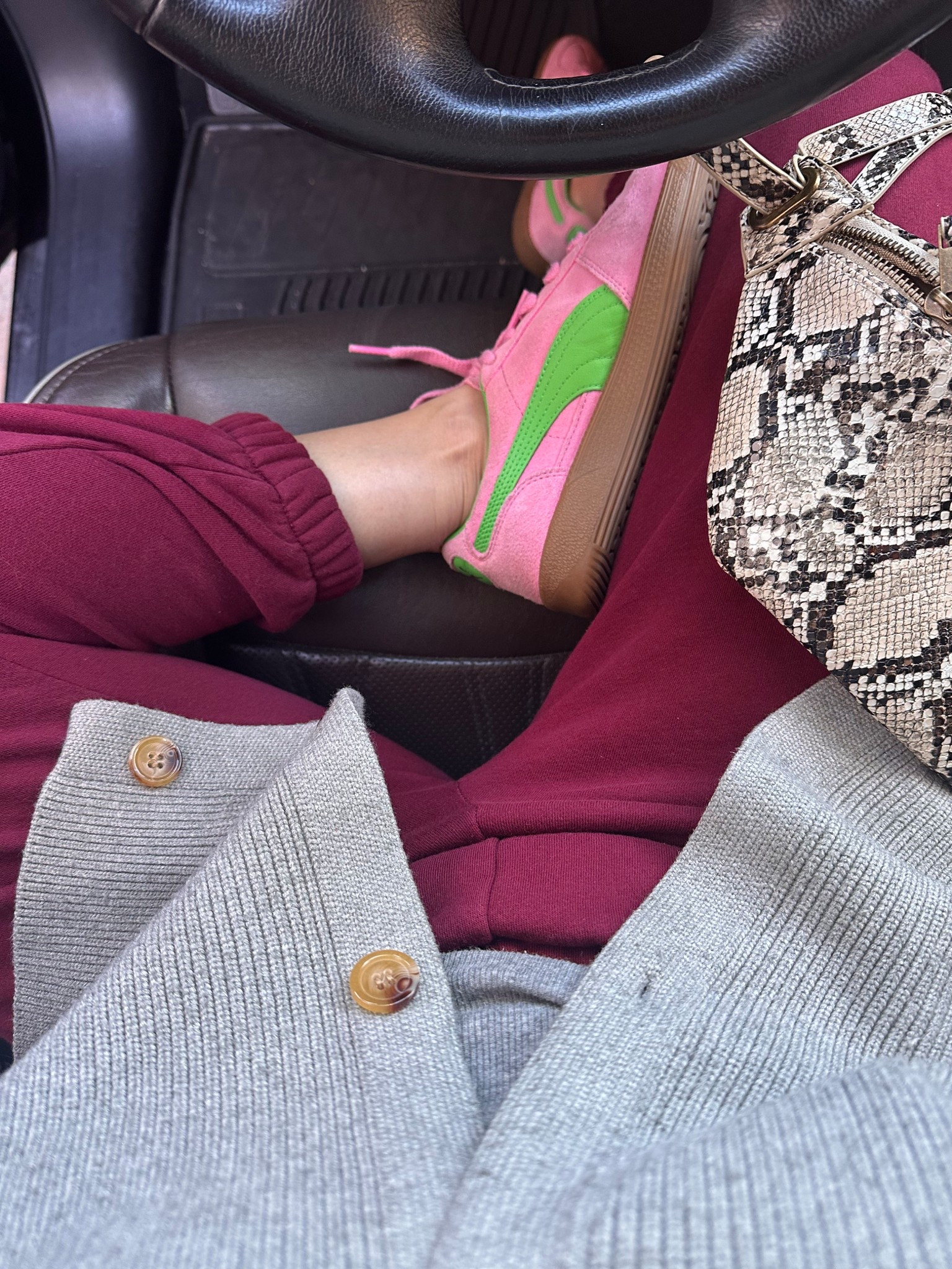 Gap Sweatpants outfit with Quince cardigan and my new favorite crossbody bag | drop off outfit 

#LTKPetite #LTKFindsUnder100 #LTKOver40