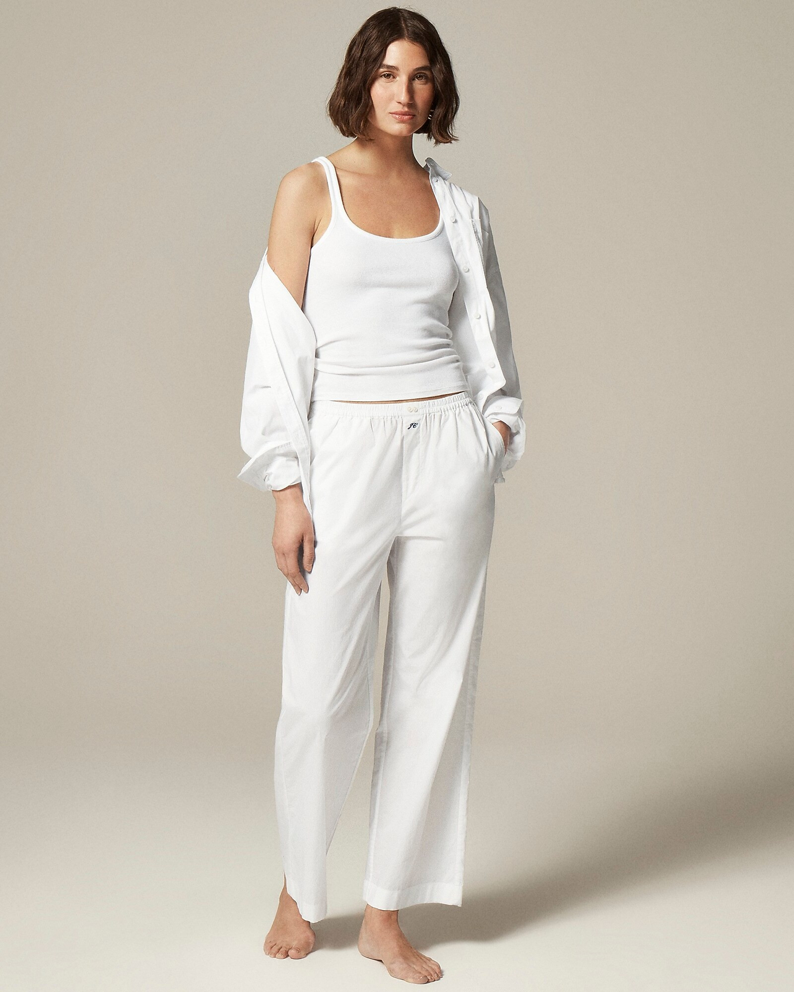 Cotton poplin pajama pant | J. Crew US