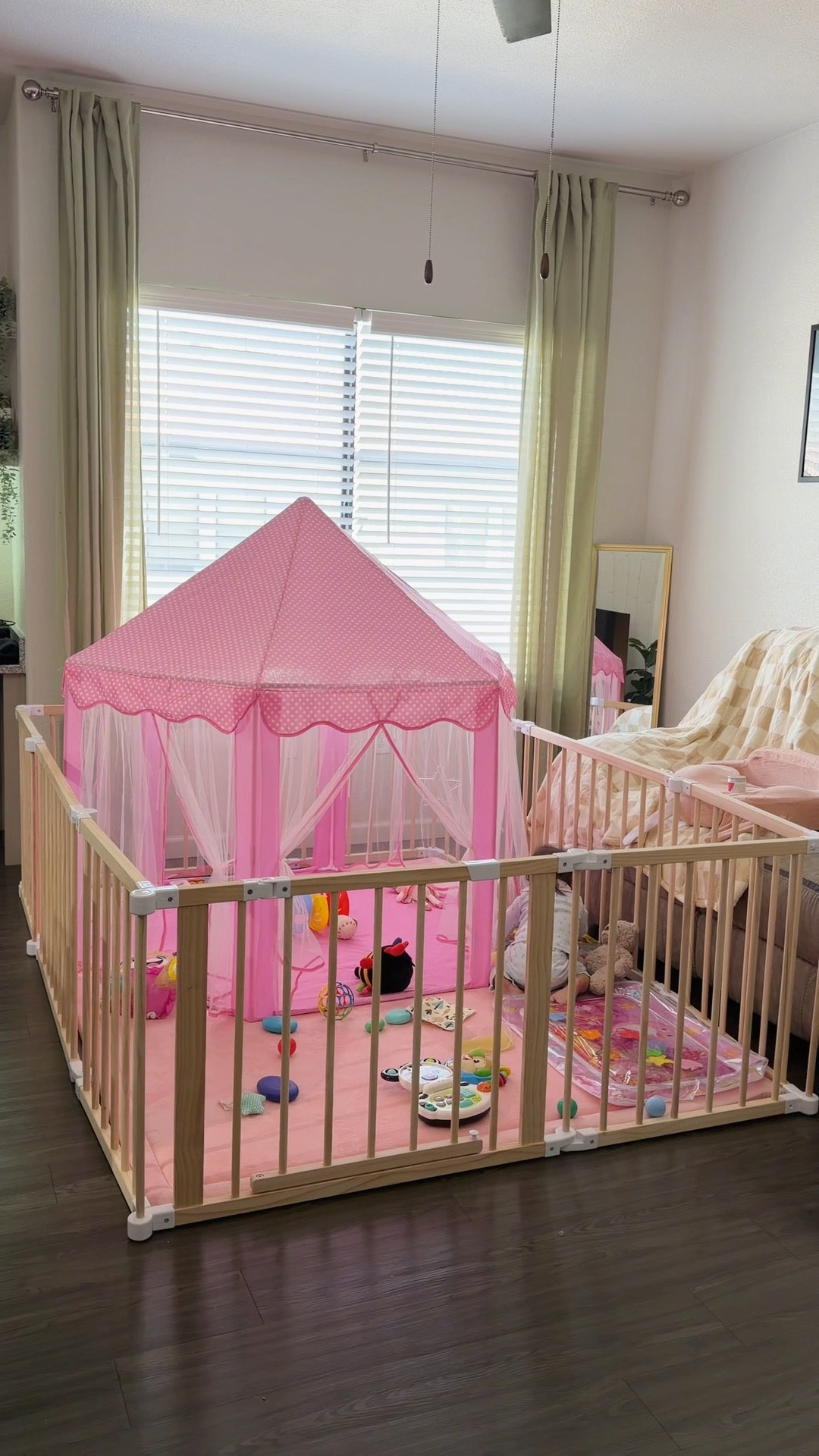 Love my natural timber playpen! 

Linking my baby play area items 😊! 

Wooden playpen 
playmat 
Castle tent 


#LTKKids #LTKmomlife #LTKBaby
