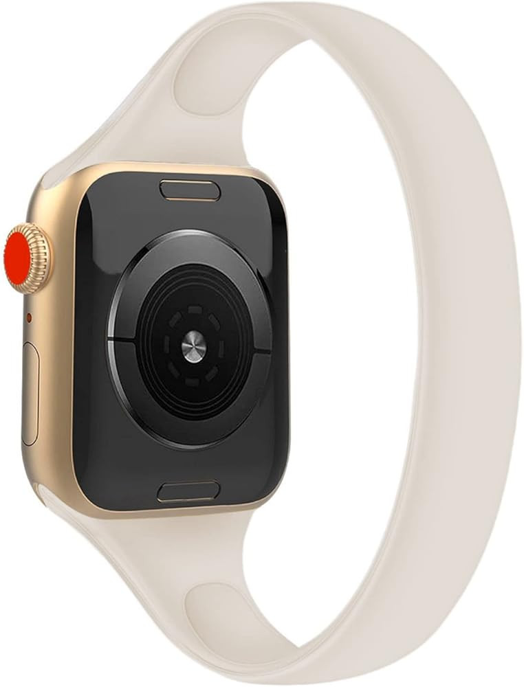 Mazoft Solo Loop Slim Band Compatible with Apple Watch Bands 38mm 40mm 42mm 44mm 41mm 45mm 49mm, ... | Amazon (US)