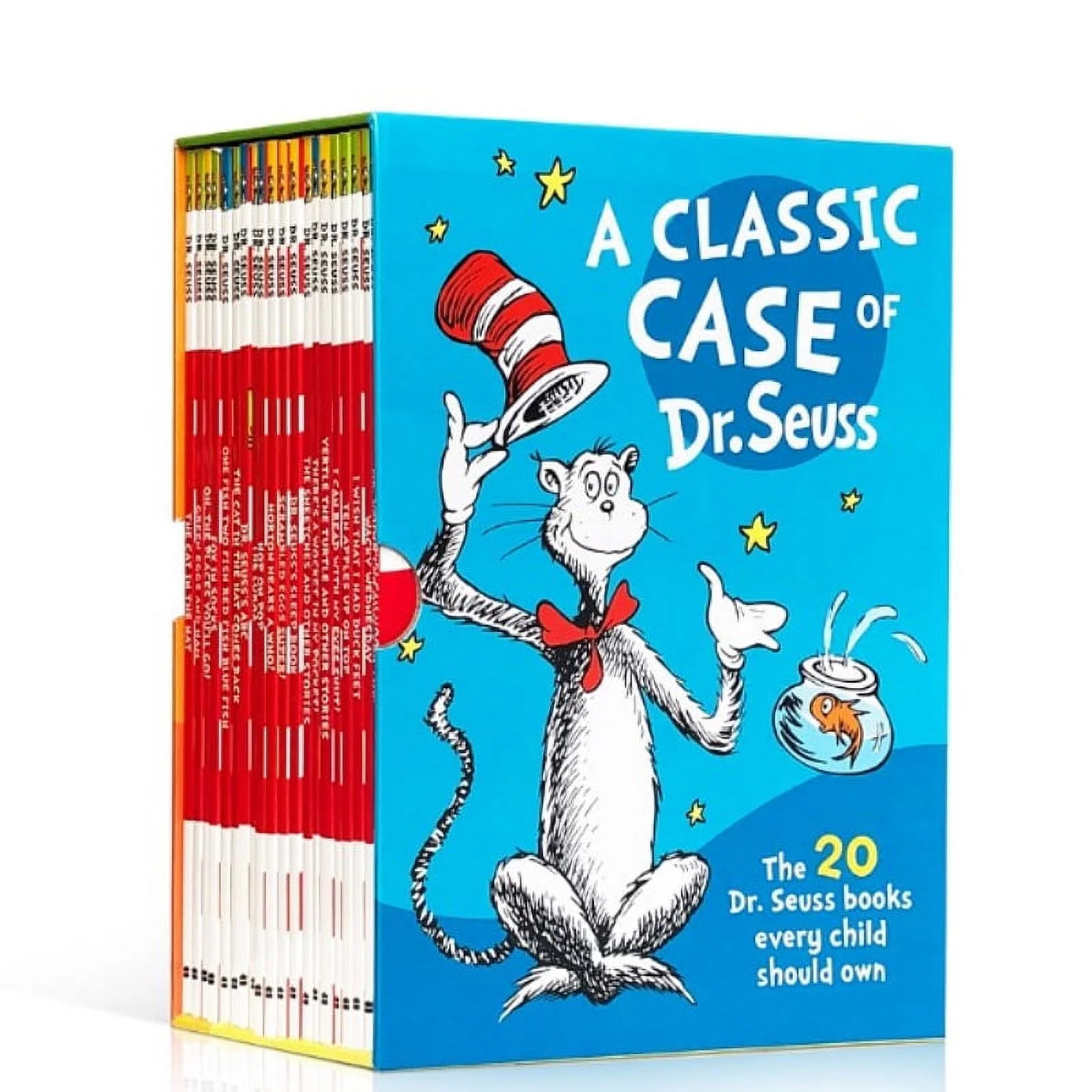 Dr Seuss Classic 20 Books Gift Set (Kids Wonderful World Read at Home Collection)  Box Set - Walm... | Walmart (US)