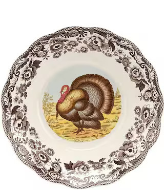 SpodeWoodland Daisey Turkey Bowl | Dillard's