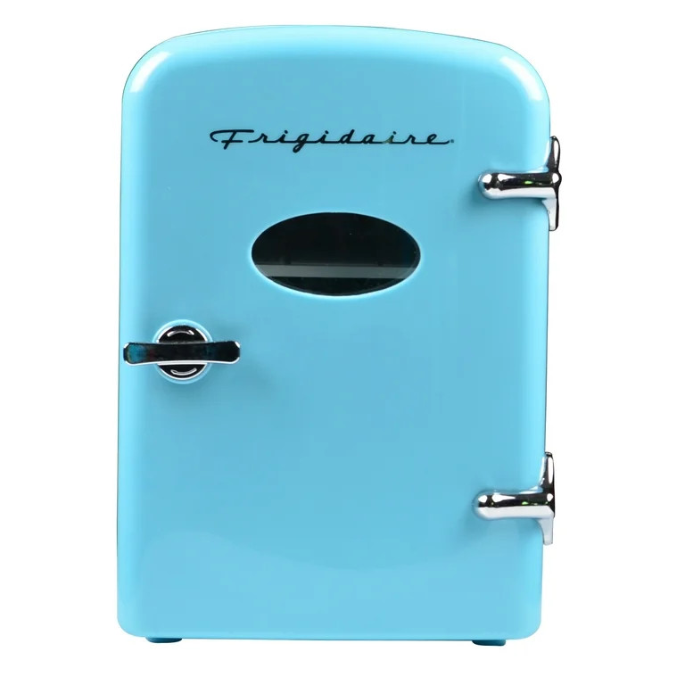 Frigidaire Portable Retro 6 Can Mini Personal Beverage Refrigerator,  EFMIS129, Blue - Walmart.co... | Walmart (US)
