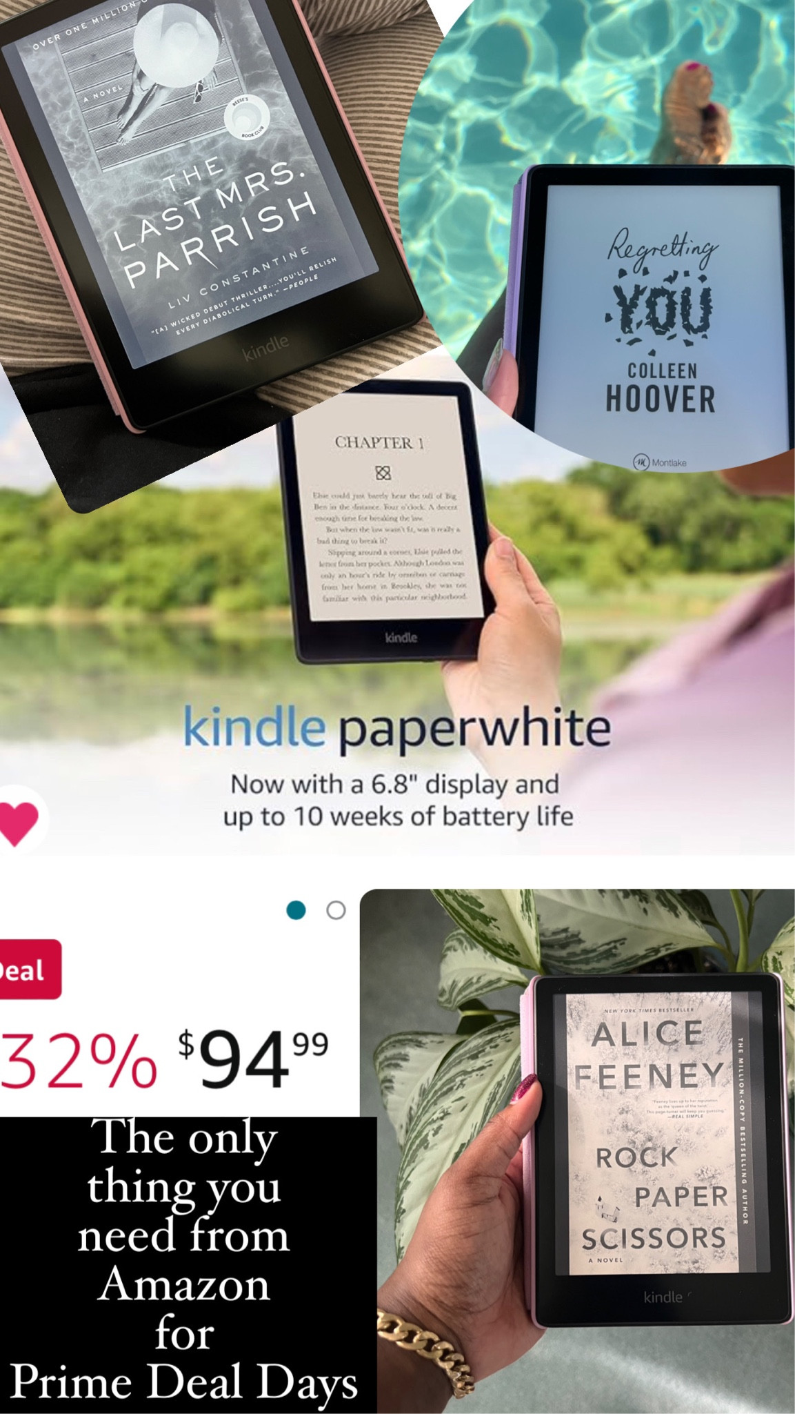 A Kindle. A Kindle. A Kindle! 

#LTKxPrime #LTKfindsunder100 #LTKsalealert