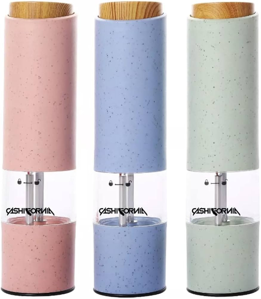 CA$HIFORNIA Electric Salt and Pepper Grinder Mill - Battery Operated Automatic Spice Grinder With... | Amazon (US)