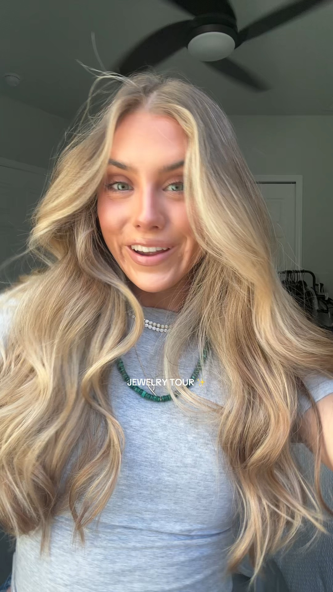 CURRENTLY WEARING JEWELRY: earrings in second piercing are from Evry Jewels little huggie heart hoops with “111” my code is SLOANE60, in the first piercing are Luv AJ huggie hoops. Necklace stack is the jewel necklace from electric picks my code is SLOANE20 they are faux diamond tennis necklaces and layered with it is a heart pendant necklace also Electric Picks and the cursive “V” from James Michelle code SLOANE. The green beaded necklace is MALACHITE HEISHI BEADED NECKLACE from sequin jewelry code is SLOANE20. 

JEWELRY CODES: electric picks SLOANE20, James Michelle code SLOANE, Evry jewels code SLOANE60. Sequin jewelry code SLOANE20. Siss kiss SLOANE15.

#LTKFindsUnder100 #LTKSaleAlert #LTKWatchNow