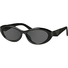 mosanana Oval Cat Eye Sunglasses for Women Retro Y2K Style MS52372 | Amazon (US)