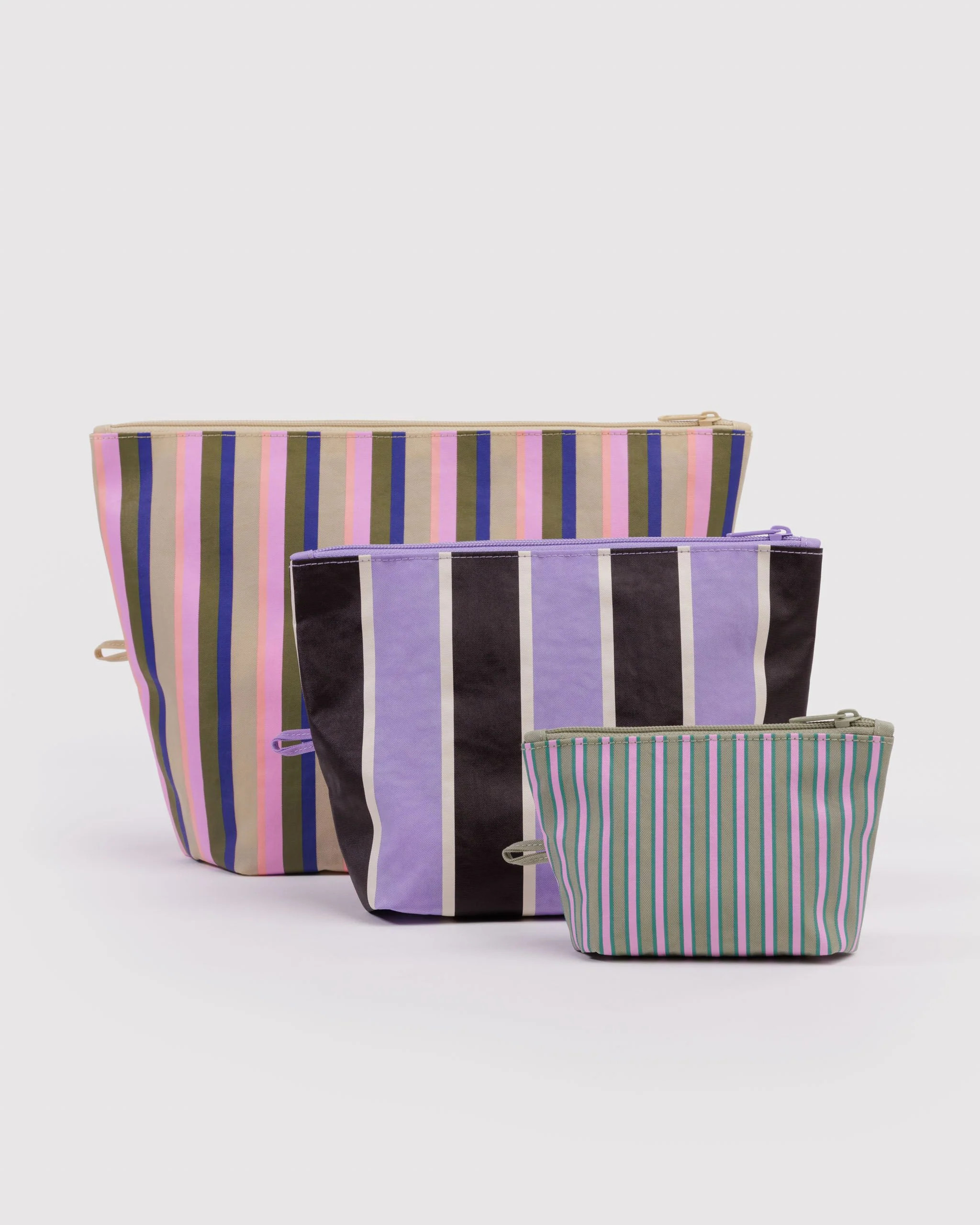 Go Pouch Set Candy Shop Stripes - Baggu | BAGGU