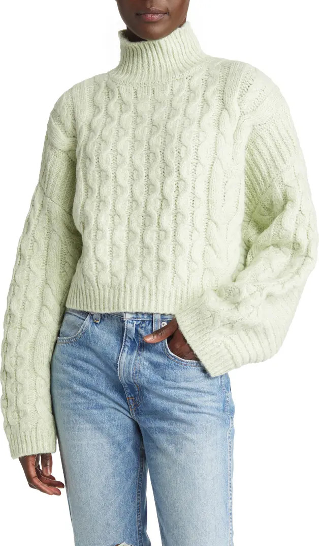 Turtleneck Cable Stitch Sweater | Nordstrom