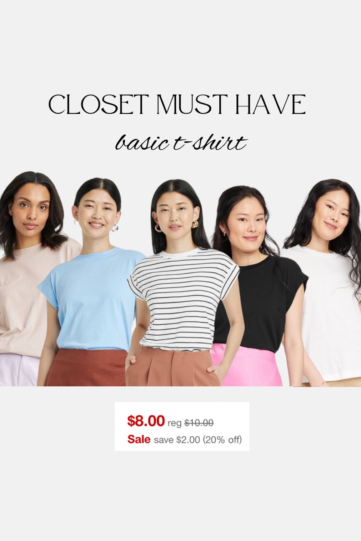 Basic t-shirts on sale at Target!

#LTKSummerSales #LTKMidsize #LTKSaleAlert