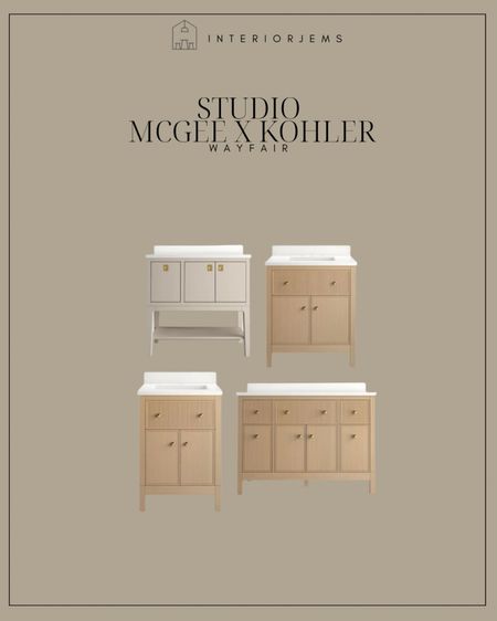 New collection of bath vanities, Studio McGee for Kohler, the prettiest, modern bathroom, vanities, small bath, vanity, 36 inch bath, vanity, 60 inch bath, vanity, natural wood bath vanity

#LTKsalealert #LTKstyletip #LTKhome