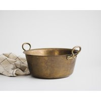 Antique Brass Pot With Handles, Modern Farmhouse Decor | Etsy (US)