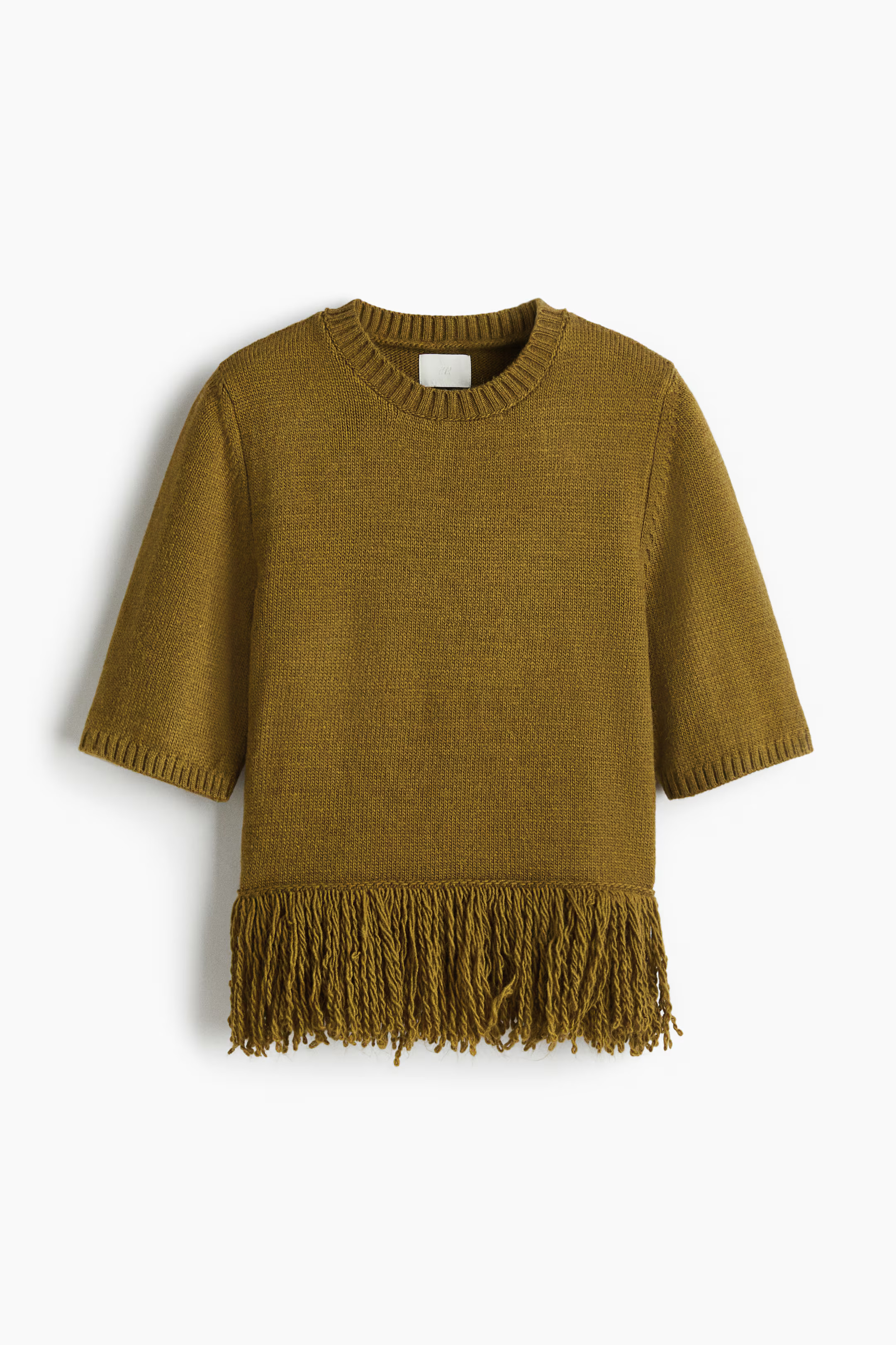 Sweater with Fringe - Light beige - Ladies | H&M US | H&M (US + CA)