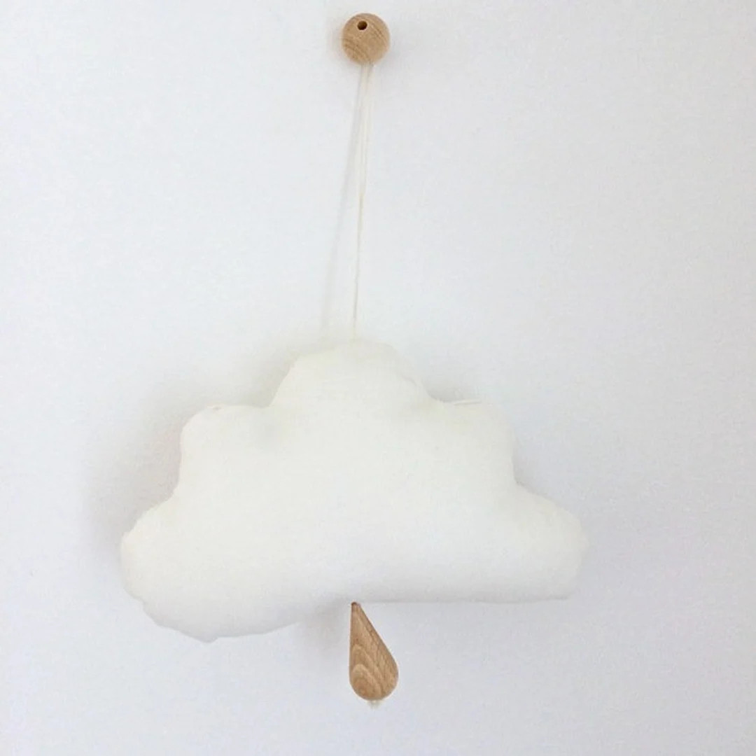Pull String Musical Crib Toy Cloud - Etsy | Etsy (US)