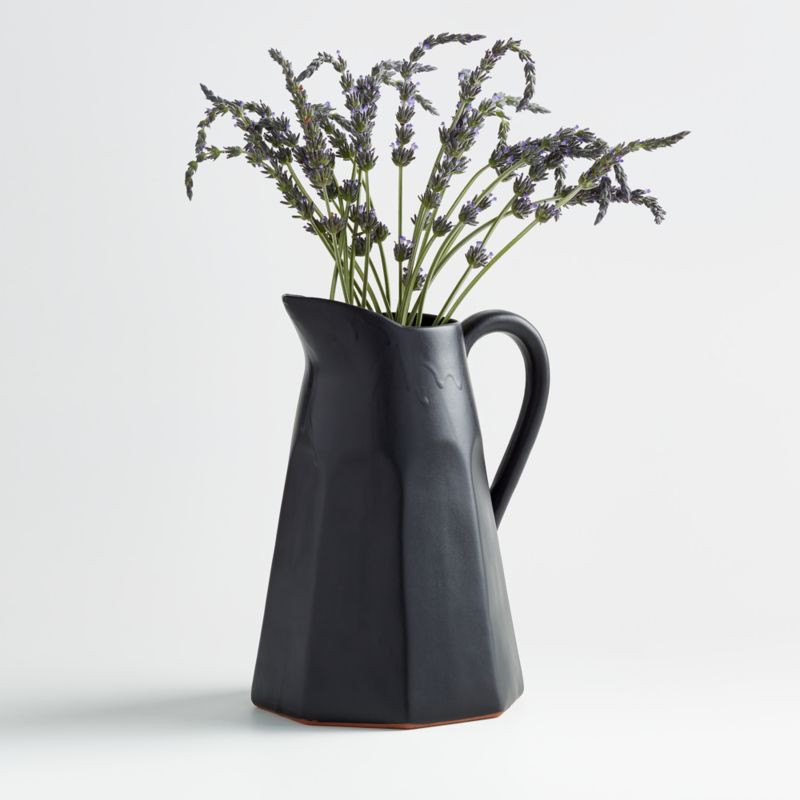 Stevey Black Pitcher by Leanne Ford + Reviews | Crate and Barrel | Crate & Barrel