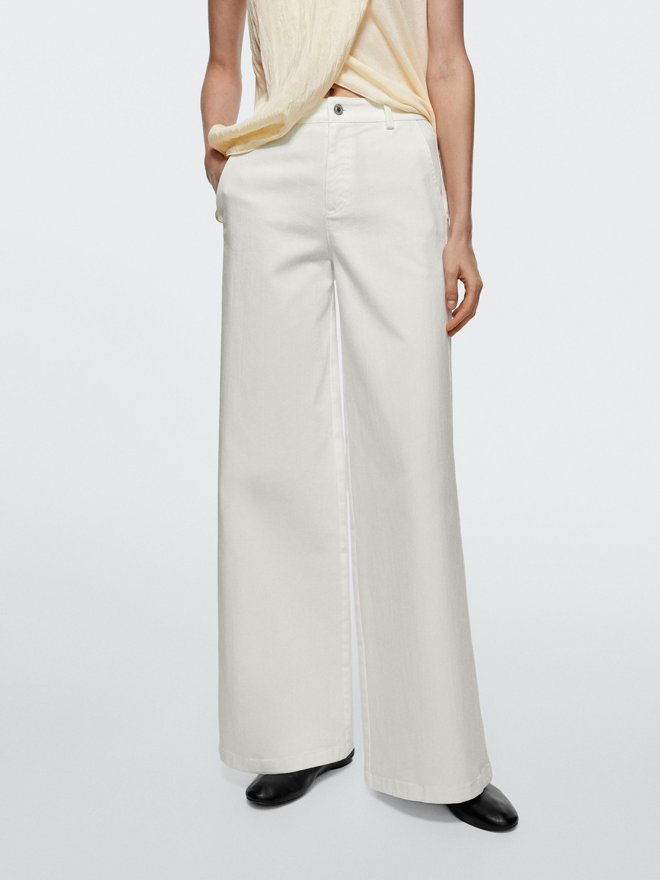 Palazzo-Jeans mit hohem Bund | Massimo Dutti DE