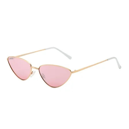 Piranha Eyewear Riviera Retro Cat Eye Sunglasses with Pink Lens for Women | Walmart (US)