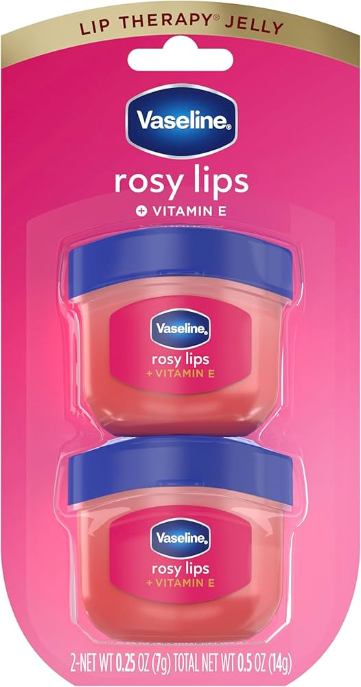 Vaseline Lip Therapy 2 ct Rosy Lips Mini For Dry, Chapped Lips Moisturizing Tinted Lip Balm 0.5 o... | Amazon (US)