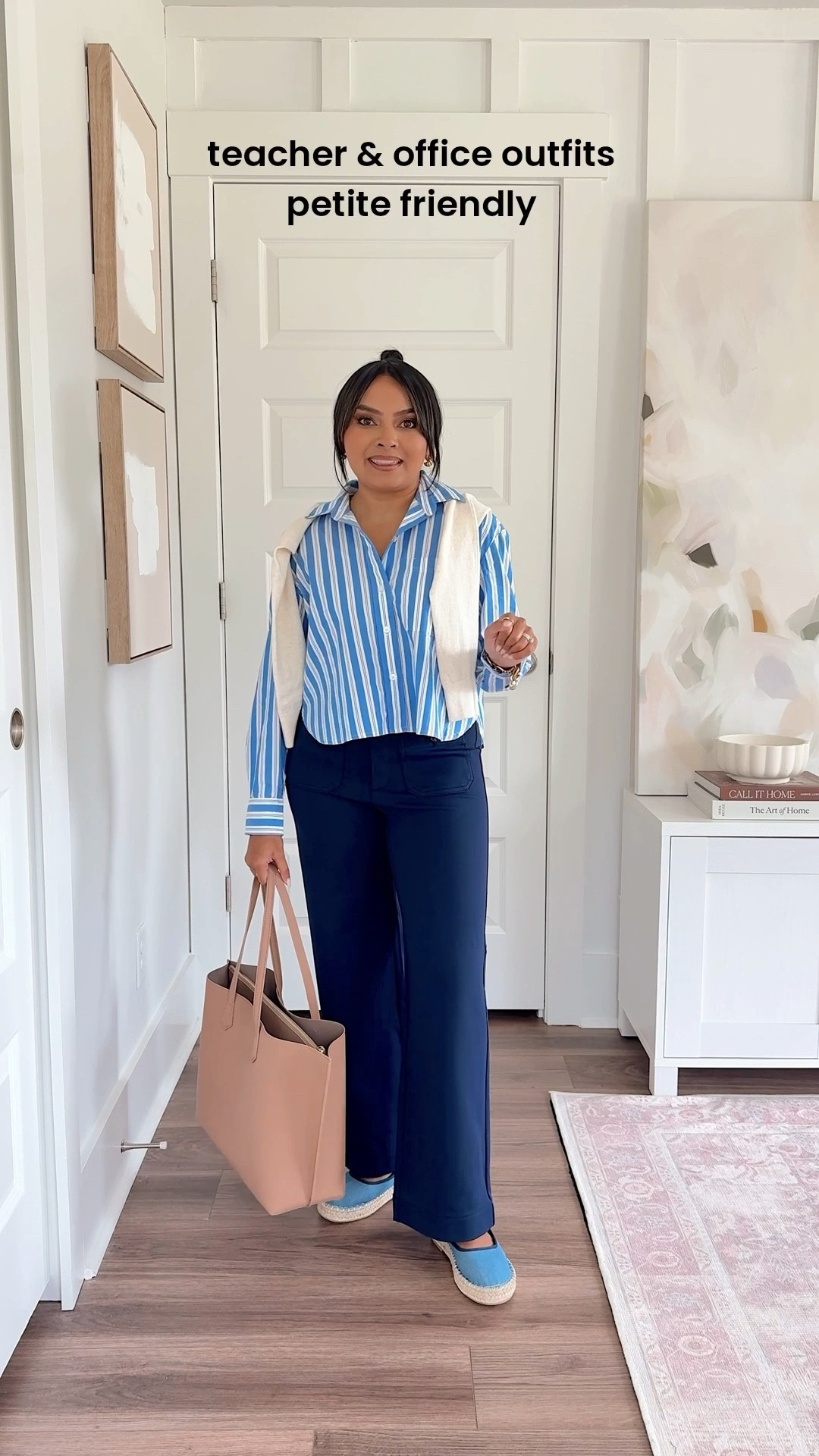 Blue stripe button down top size xs petite TTS
Cardigan size xs petite TTS
Navy pants size 2 petite TTS
Blue flats size 5 TTS


Comment SHOP below to receive a DM with the link to this post on my LTK ⬇ https://liketk.it/5kmoE #ltkpetite #ltksalealert #ltkworkwear

#LTKPetite #LTKSaleAlert #LTKWorkwear