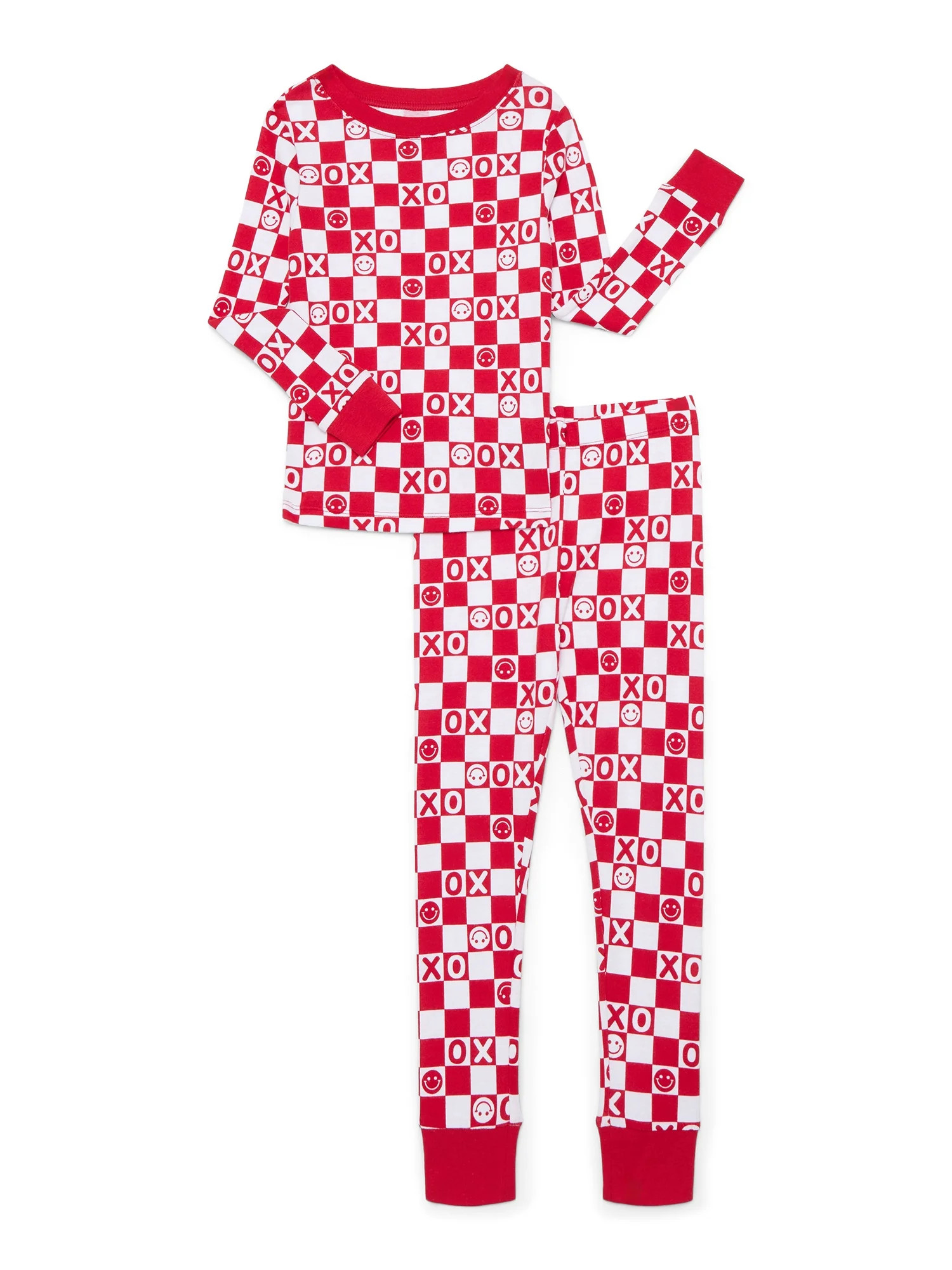 Boys Cotton Snug-Fit Top and Pants Pajama Set from Way to Celebrate, 2-Piece, Sizes 4-10 | Walmart (US)