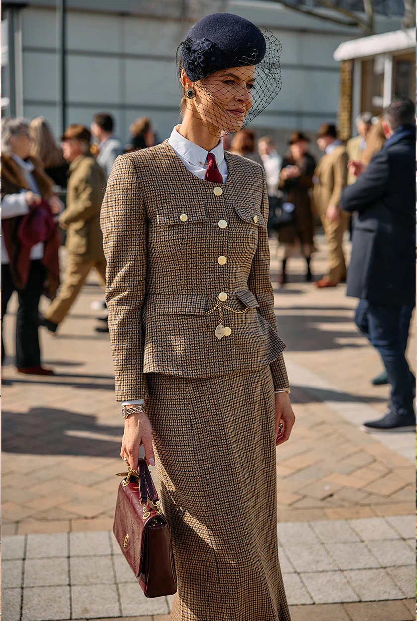Tailored Peplum Jacket (Abbot Check Tweed) | Holland Cooper