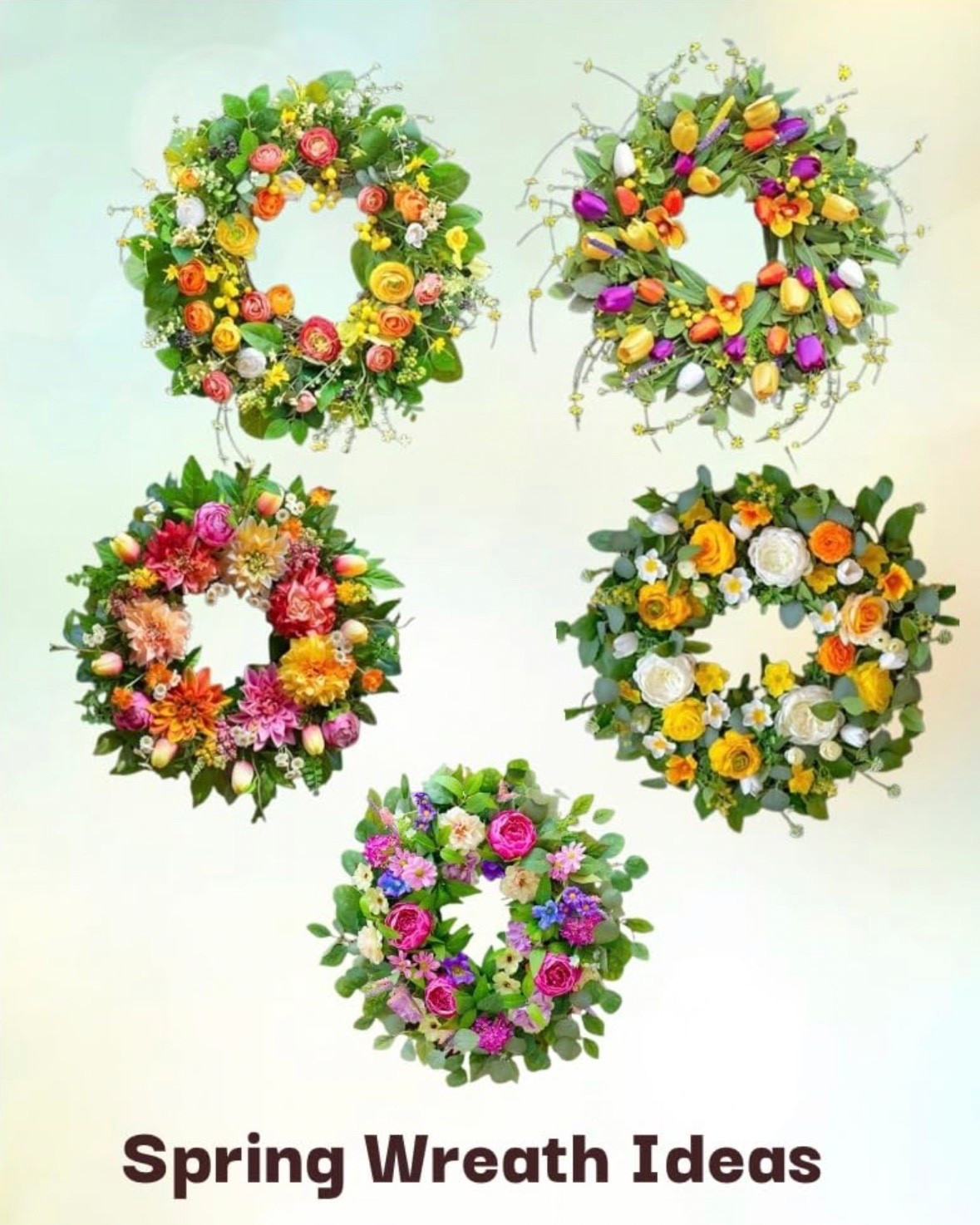 Spring wreath ideas 

home organization 

#LTKSeasonal #LTKSaleAlert #LTKHome