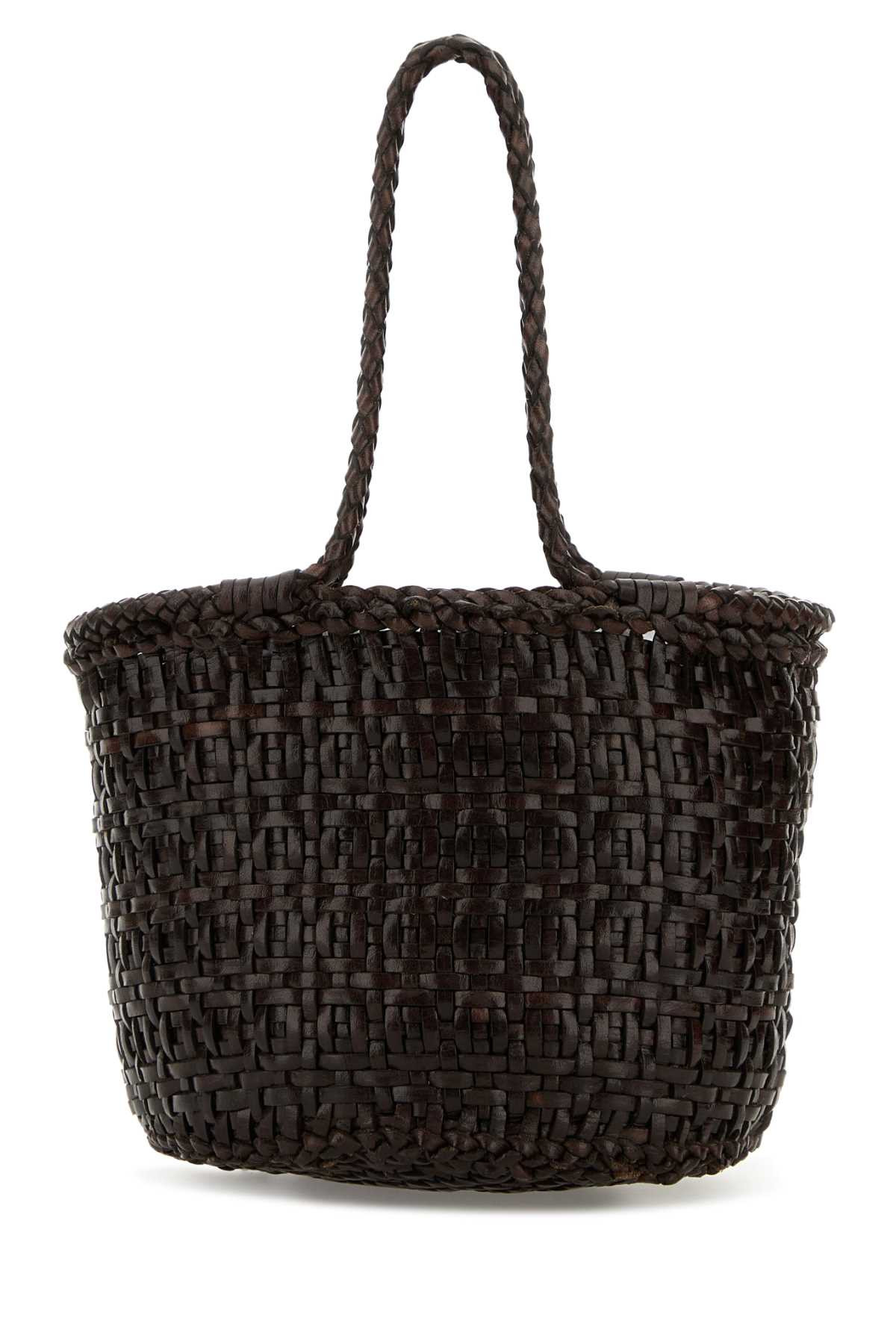 Dragon Diffusion Dark Brown Leather Mini Java Bucket Bag | Italist.com US
