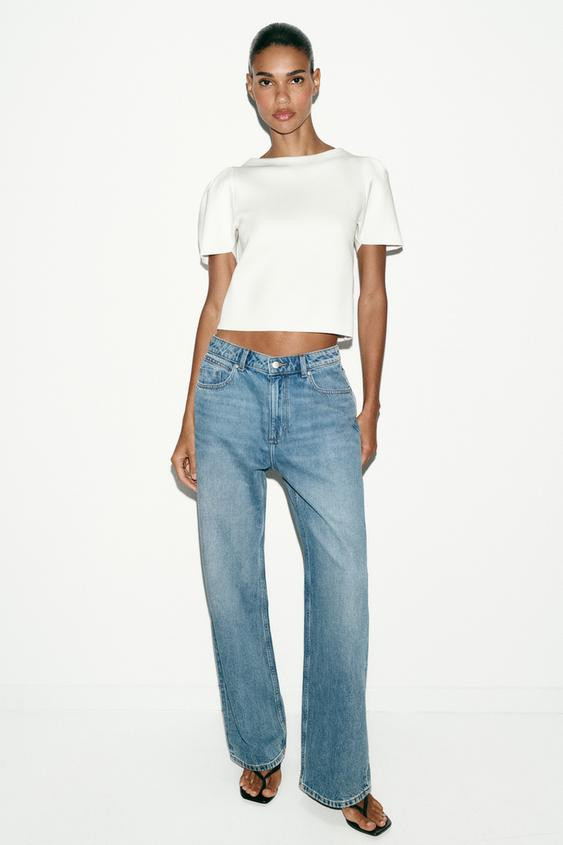 PUFF SLEEVE KNIT TOP | Zara US