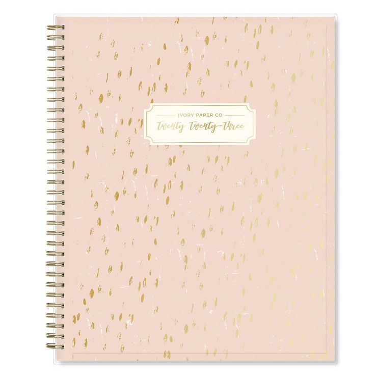 2023 Planner 8.5"x11" Weekly/Monthly Clear Pocket Cover Nova - Ivory Paper Co | Target