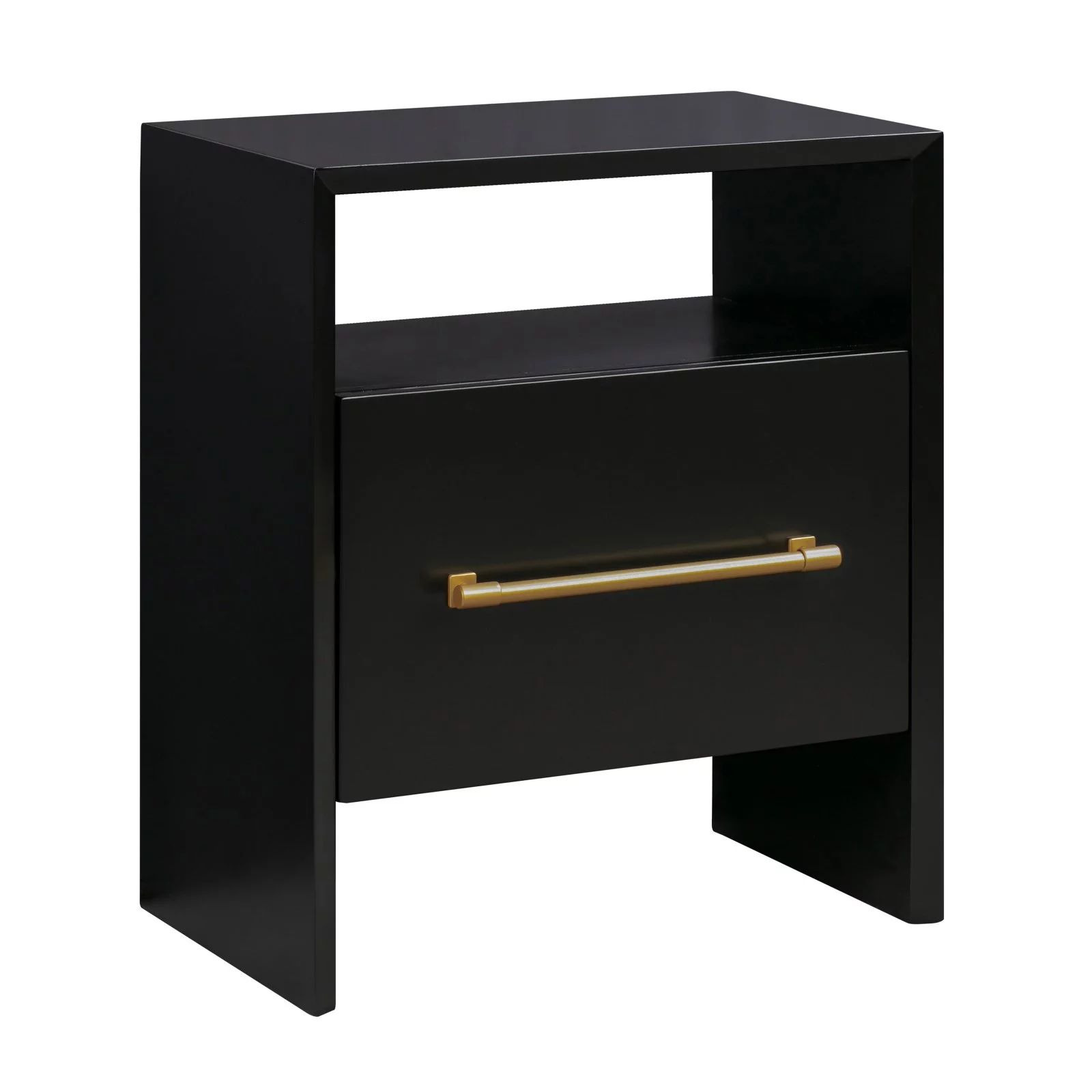 TOV Furniture Libre Black Nightstand with Gold Accents | Walmart (US)