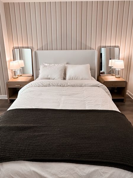 Bedroom refresh 
White bed 
Queen bed frame 
Mirror
Lamps


#LTKitbag #LTKstyletip #LTKhome