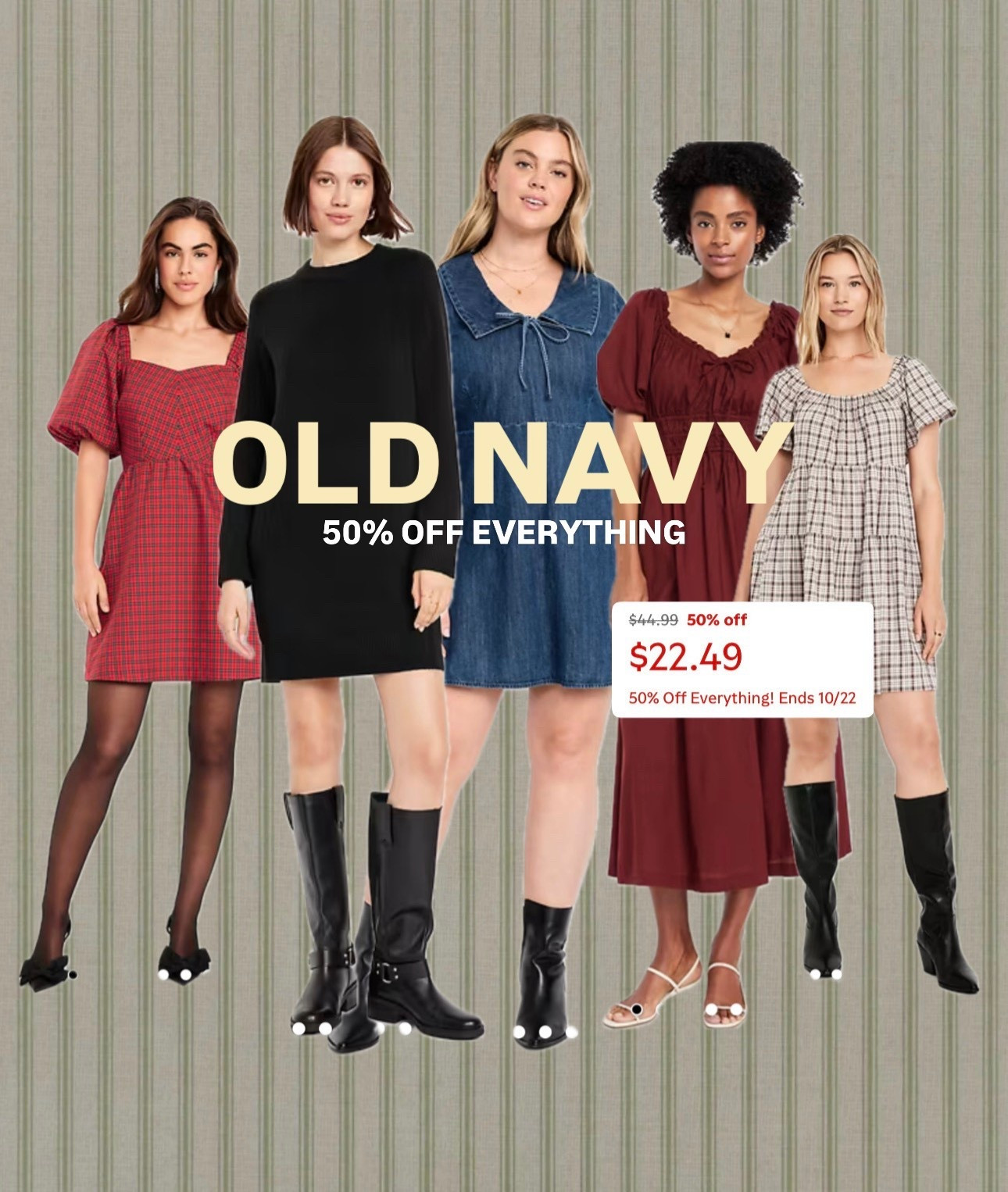 50% off everything online from old navy! now through 10/22! prices are SO LOW! i’m starting to christmas shop now before they go back up 🤎

#LTKSeasonal #LTKFindsUnder50 #LTKStyleTip