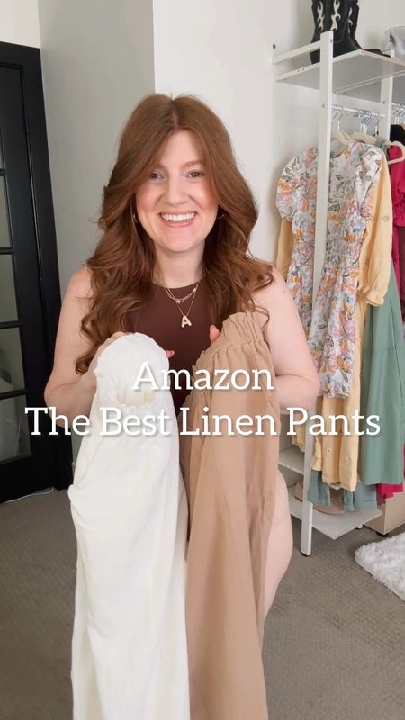 The best linen pants from Amazon. Not see through and great material. Wearing size large. No hemming needed. 

Summer outfit 

#LTKSeasonal #LTKMidsize #LTKSaleAlert