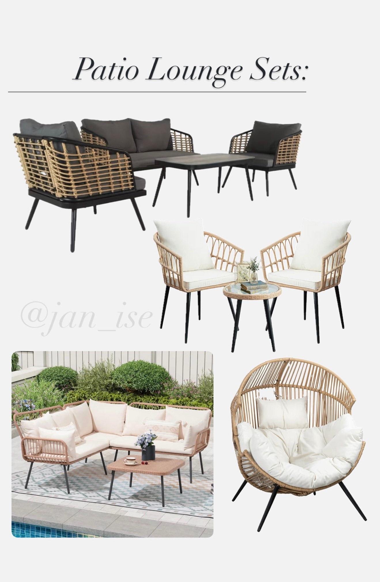 Patio lounge sets from @Amazon