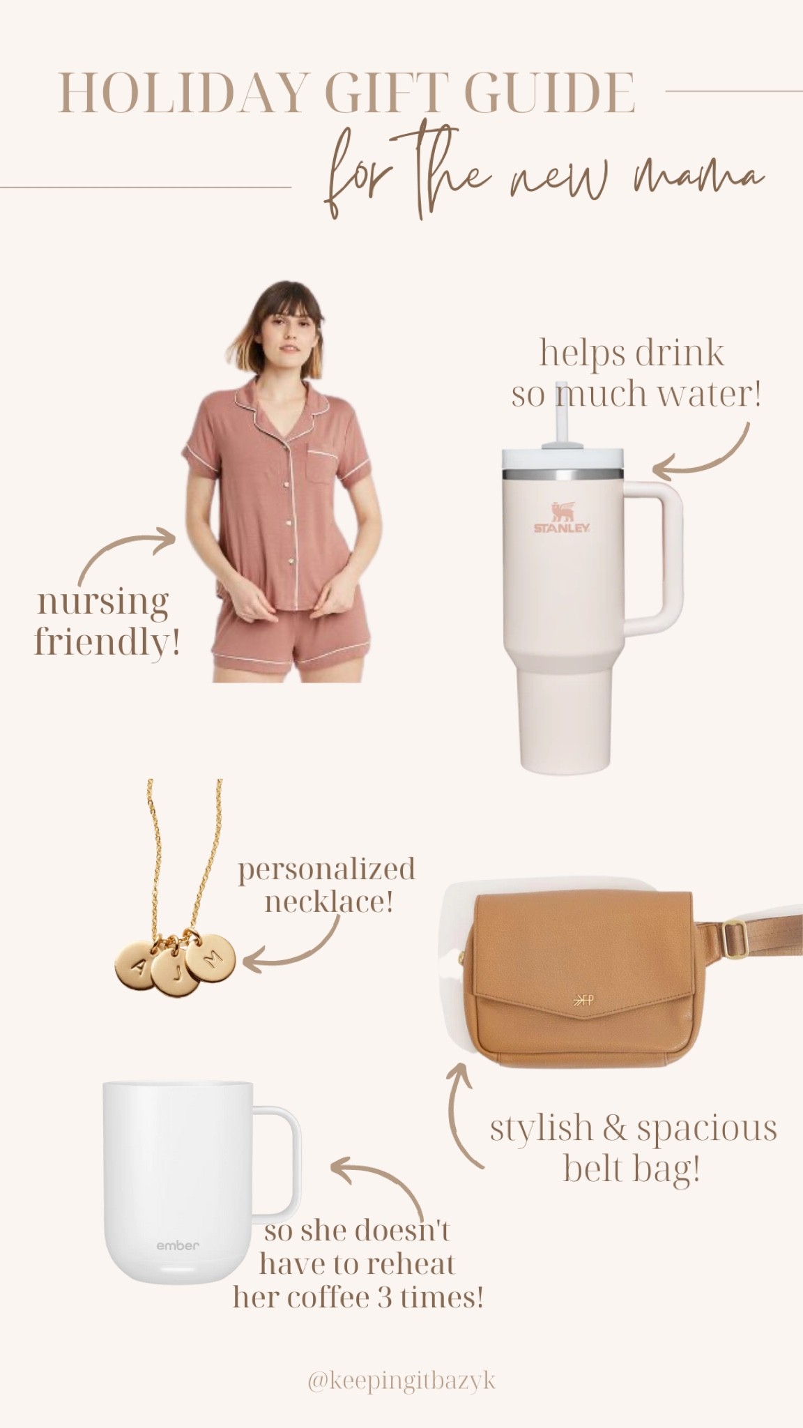 Holiday gift guide for new/expecting mamas 🤍🛍️ 

#newmomgiftguide #giftsforher #holidaygiftguide

#LTKunder100 #LTKbump #LTKHoliday