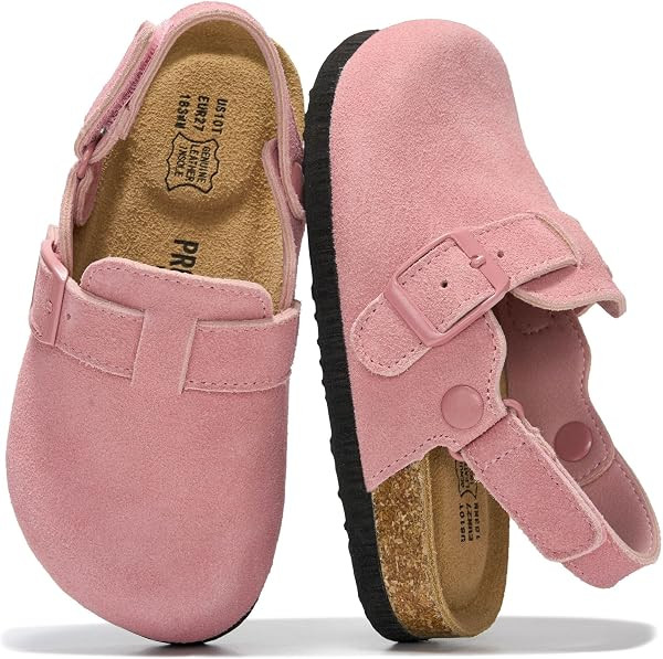 Project Cloud Kids 100% Genuine Leather Non Slip Clogs with Cork Footbed | Amazon (US)
