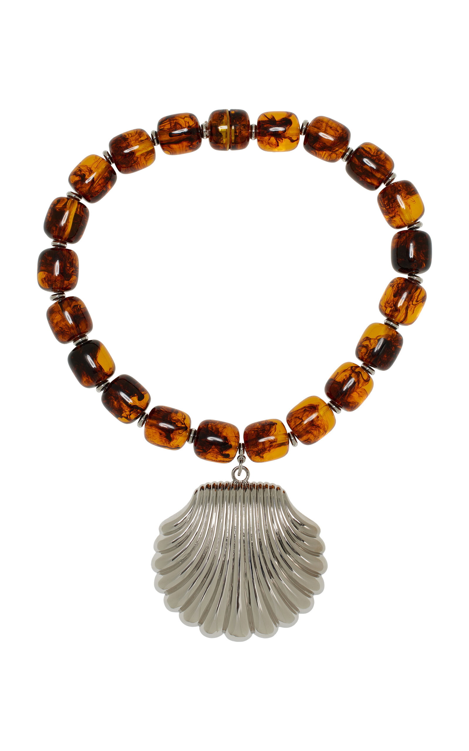 Exclusive Rhodium-Plated Beaded Pendant Necklace | Moda Operandi (Global)
