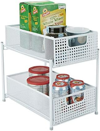 Mind Reader Cabinet, Mesh Storage Baskets Organizer, Home, Office, Kitchen, Bathroom, One Size, W... | Amazon (US)