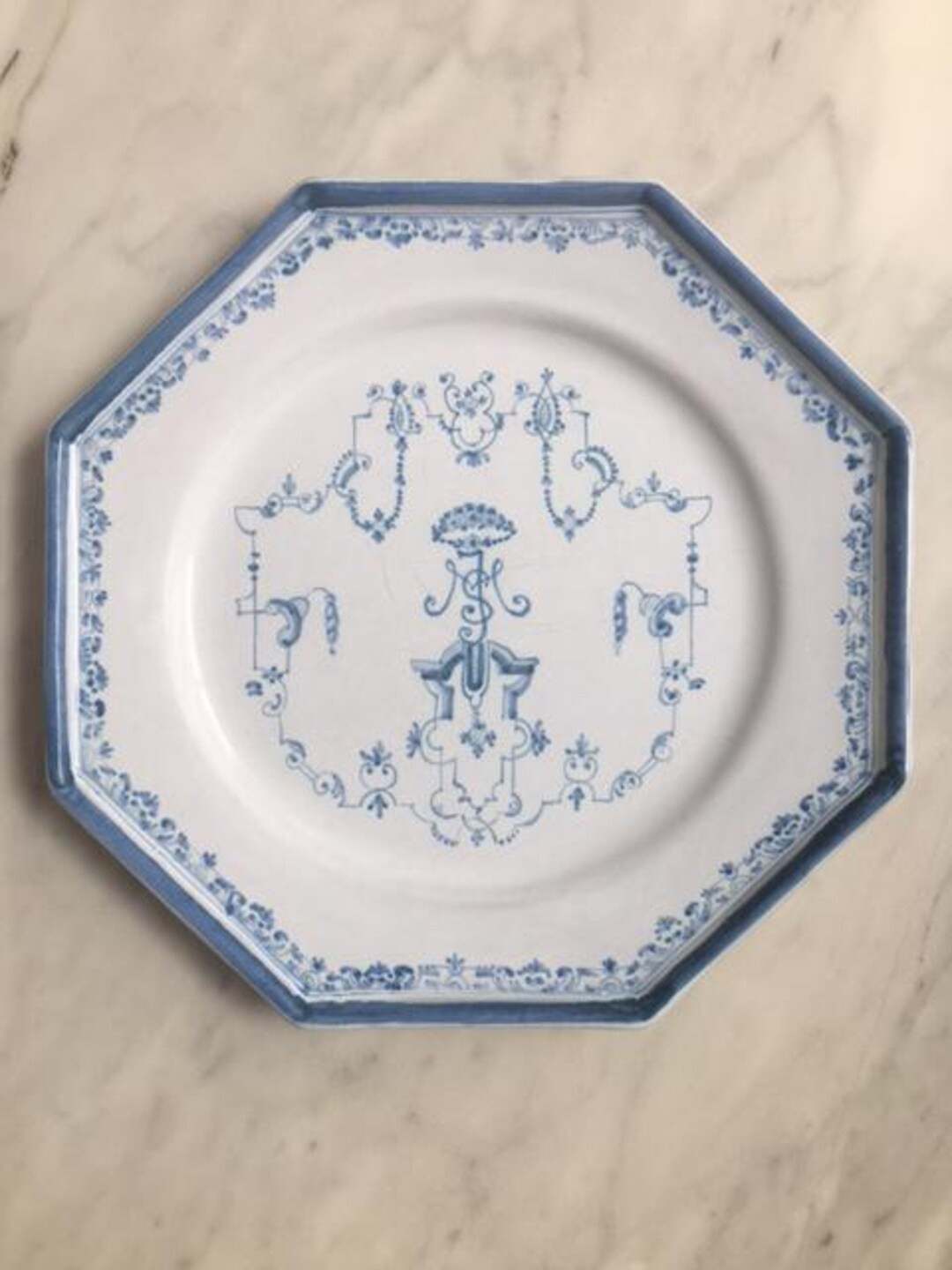 Moustiers Earthenware Plates With Berain Decor - Etsy Canada | Etsy (US)