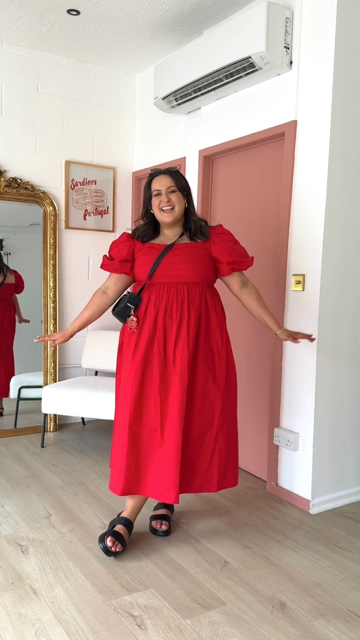 The perfect summer dress which can be easily dressed up or down for pretty much any occasion 🍒🦀🍓💋❤️ (day 1 of 10 days of summer dresses) P.S. this dress is true to size in my opinion 🫶 

 #LTKuk #LTKsummer #LTKmidsize