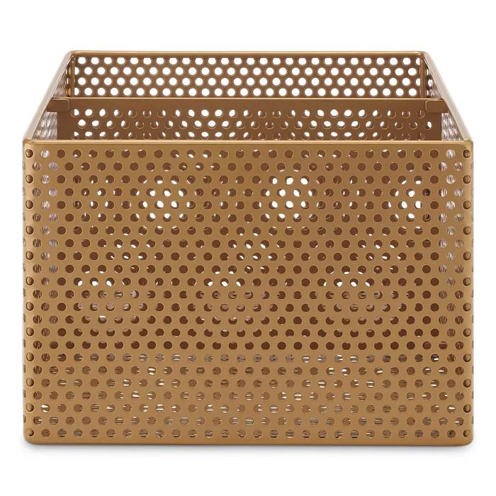 Perforated Metal Storage Basket | Bloomingdale's (US)