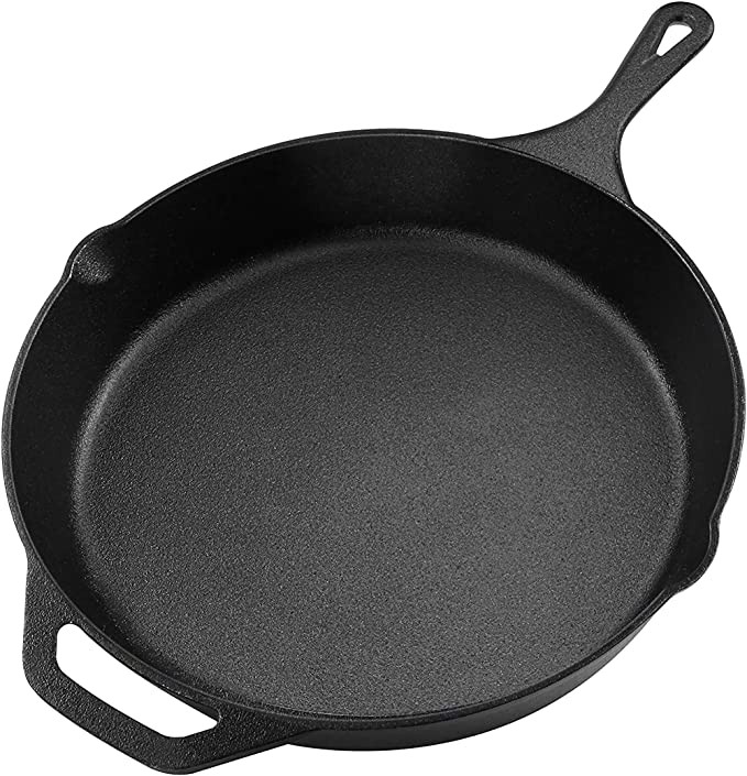 Pre-Seasoned Cast Iron Skillet - Utopia Kitchen (12.5 Inch) | Amazon (US)