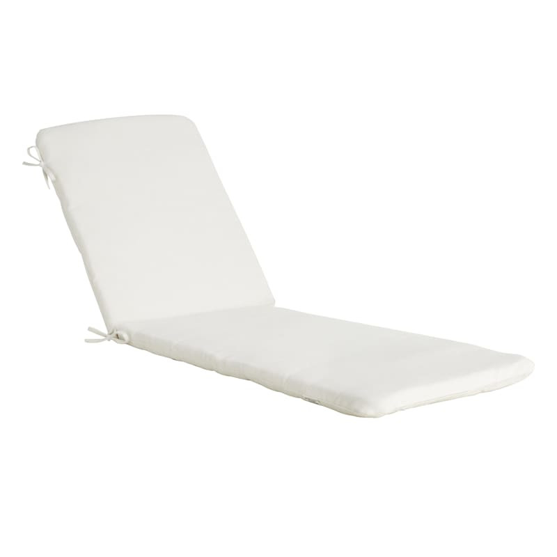Tristin Heather White Basic Outdoor Chaise Lounge Cushion | At Home