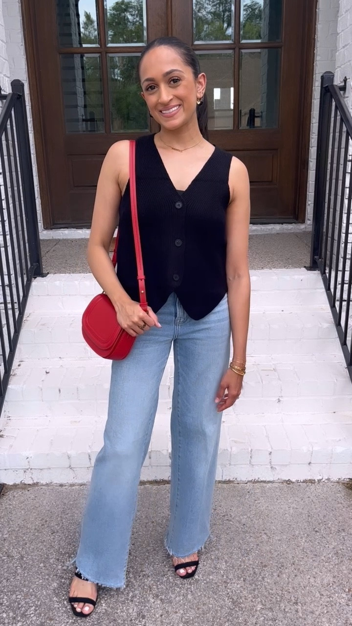 Sweater vest
Logan dad jeans
Straight jeans

#LTKStyleTip #LTKFindsUnder100 #LTKFindsUnder50